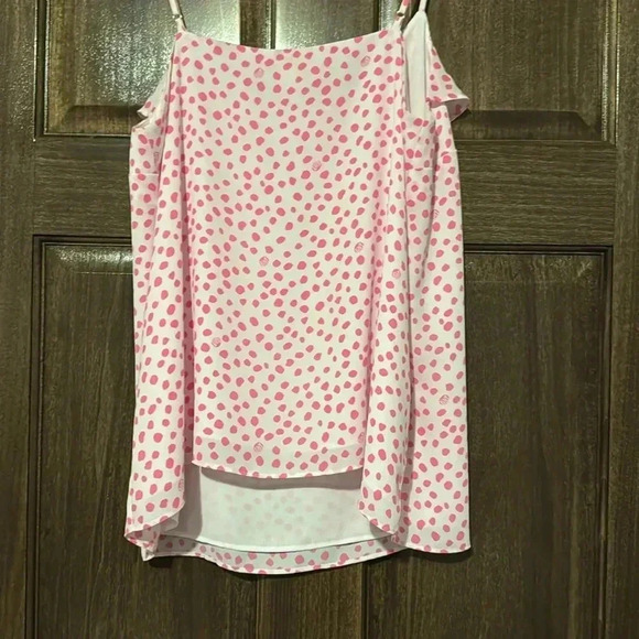 Lilly Pulitzer Pink Polka Dot Tank Top Camisole Womens Small Fun Flirty Summer - Picture 7 of 8